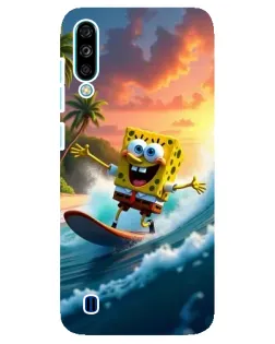 Чехол для ZTE Blade A7 (2020) с картинкой «Губка Боб серфингист»