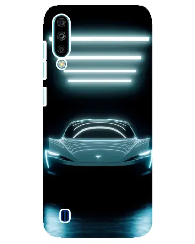 Чехол для ZTE Blade A7 (2020) с картинкой «Tesla в неоне»