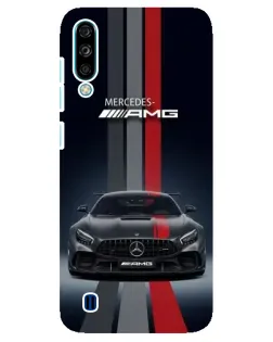 Чехол для ZTE Blade A7 (2020) с картинкой «Mercedes — белый карбон»