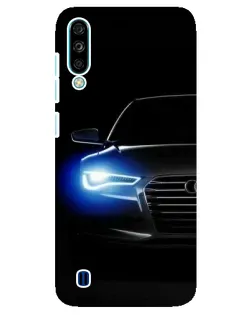 Чехол для ZTE Blade A7 (2020) с картинкой «Неоновый взгляд Audi»