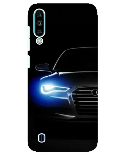 Чехол для ZTE Blade A7 (2020) с картинкой «Неоновый взгляд Audi»