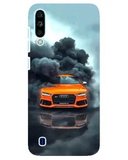 Чехол для ZTE Blade A7 (2020) с картинкой «Audi в облаках дыма»