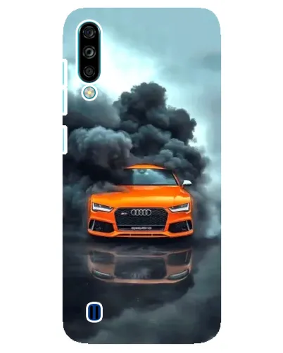 Чехол для ZTE Blade A7 (2020) с картинкой «Audi в облаках дыма»