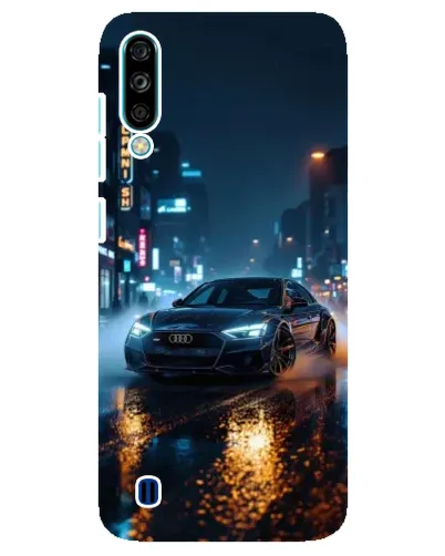 Чехол для ZTE Blade A7 (2020) с картинкой «Ночной город и Audi»