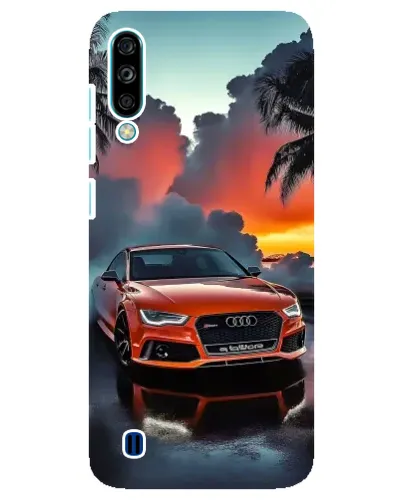 Чехол для ZTE Blade A7 (2020) с картинкой «Audi — закат»