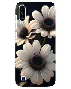 Чехол для ZTE Blade A7 (2020) с картинкой «Белые маргаритки макро»