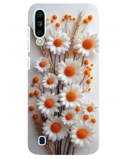 Чехол для ZTE Blade A7 (2020) с картинкой «Белые сухоцветы»