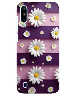 Чехол для ZTE Blade A7 (2020) с картинкой «Ромашки на фиолетовом»