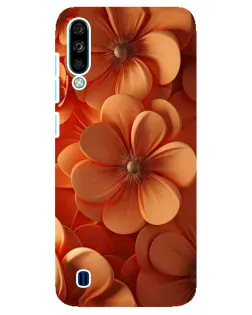 Чехол для ZTE Blade A7 (2020) с картинкой «Оранжевый макро цветок»