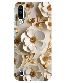 Чехол для ZTE Blade A7 (2020) с картинкой «Белие бумажние  цвети»
