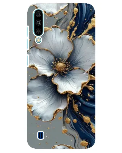 Чехол для ZTE Blade A7 (2020) с картинкой «Белый цветок и золотой флюид» Чехол для ZTE Blade A7 (2020) с картинкой «Белый цветок и золотой флюид»