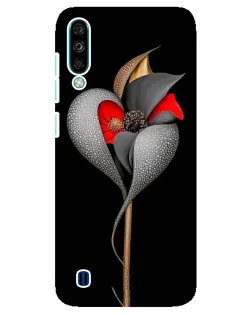 Чехол для ZTE Blade A7 (2020) с картинкой «Серебряный фантазийный цветок»