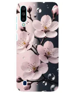 Чехол для ZTE Blade A7 (2020) с картинкой «Нежная сакура и капли»