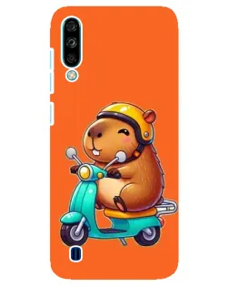 Чехол для ZTE Blade A7 (2020) с картинкой «Капибара на скутере»