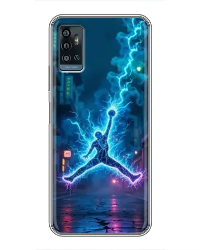 Чохол для ZTE Blade A71 з картинкою «Jordan Gold Jumpman»