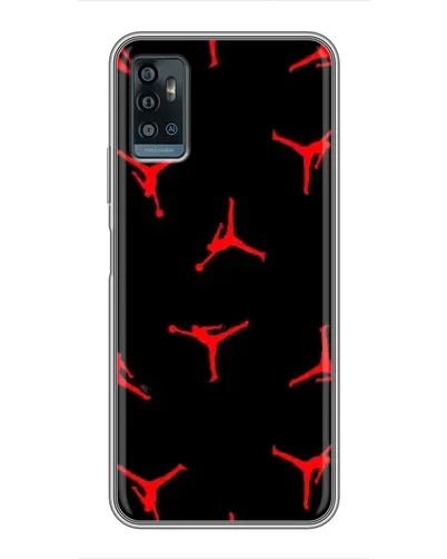 Чохол для ZTE Blade A71 з картинкою «Jordan Red Pattern»