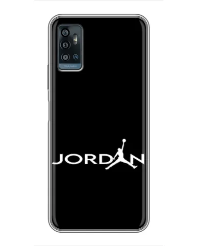 Чохол для ZTE Blade A71 з картинкою «Jordan White Logo»