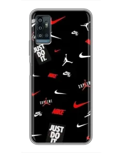 Чохол для ZTE Blade A71 з картинкою «Nike Mix Pattern» Чохол для ZTE Blade A71 з картинкою «Nike Mix Pattern»
