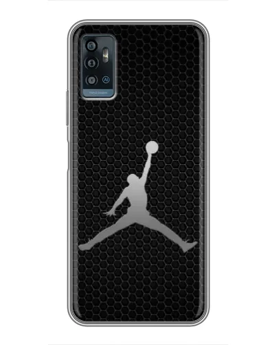 Чохол для ZTE Blade A71 з картинкою «Jordan Dark Carbon»