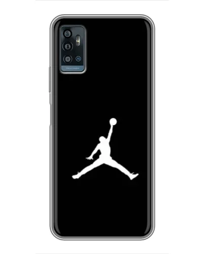 Чохол для ZTE Blade A71 з картинкою «Jordan Silhouette»
