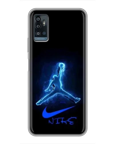 Чохол для ZTE Blade A71 з картинкою «Jordan Neon Blue»