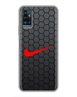 Чехол для ZTE Blade A71 с картинкой «Nike — карбоновая сетка» Чехол для ZTE Blade A71 с картинкой «Nike — карбоновая сетка»