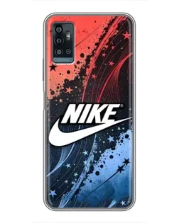 Чехол для ZTE Blade A71 с картинкой «Градиентный принт Найк»