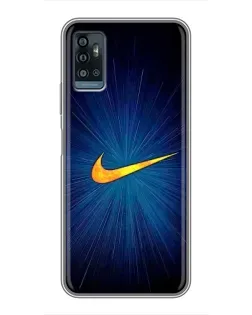 Чохол для ZTE Blade A71 з картинкою «Синій пульс Nike»