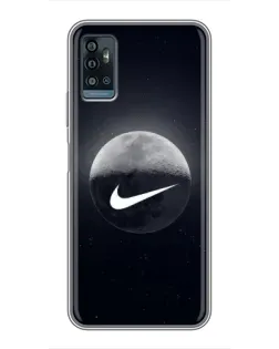 Чохол для ZTE Blade A71 з картинкою «Nike у стилі графіті»