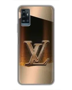 Чехол для ZTE Blade A71 с картинкой «LV — золотое сияние» Чехол для ZTE Blade A71 с картинкой «LV — золотое сияние»