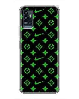 Чехол для ZTE Blade A71 с картинкой «Неоновый принт LV» Чехол для ZTE Blade A71 с картинкой «Неоновый принт LV»