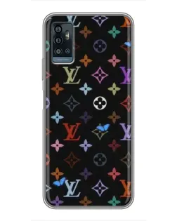Чохол для ZTE Blade A71 з картинкою «Кольорова монограма LV»