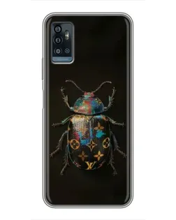 Чохол для ZTE Blade A71 з картинкою «LV — мармуровий принт»