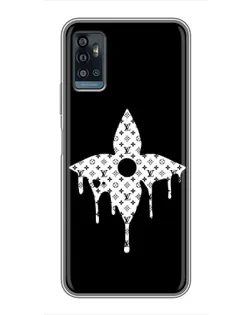 Чохол для ZTE Blade A71 з картинкою «Квіткова монограма»