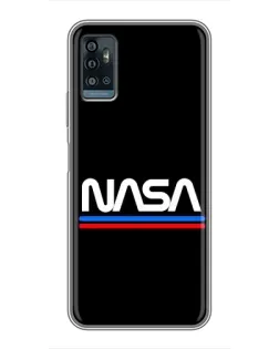 Чехол для ZTE Blade A71 с картинкой «NASA — классика Red Blue» Чехол для ZTE Blade A71 с картинкой «NASA — классика Red Blue»
