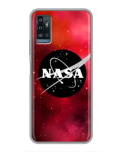 Чехол для ZTE Blade A71 с картинкой «NASA — красная туманность»
