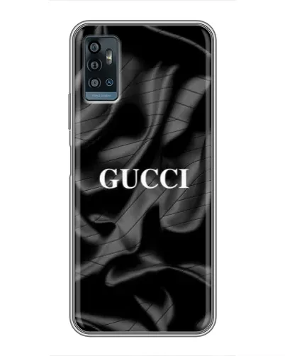 Чехол для ZTE Blade A71 с картинкой «Gucci — шелковые волны»