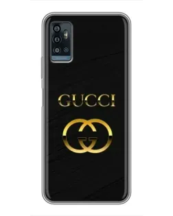 Чохол для ZTE Blade A71 з картинкою «Золотий логотип Gucci»