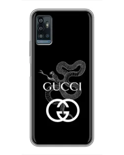 Чохол для ZTE Blade A71 з картинкою «Gucci — срібна змія»