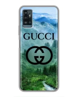 Чохол для ZTE Blade A71 з картинкою «Gucci — гірський пейзаж»