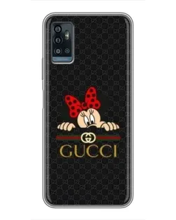 Чохол для ZTE Blade A71 з картинкою «Мінні Маус Gucci — чорний»