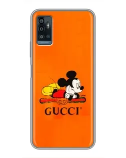 Чохол для ZTE Blade A71 з картинкою «Міккі Маус Gucci — помаранч»