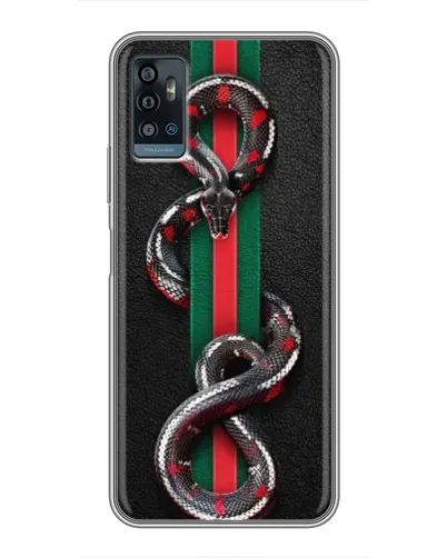 Чехол для ZTE Blade A71 с картинкой «Gucci — змея на полосе» Чехол для ZTE Blade A71 с картинкой «Gucci — змея на полосе»