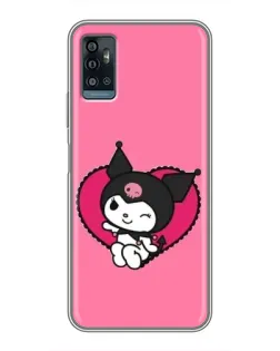 Чехол для ZTE Blade A71 с картинкой «Kuromi — любовь в сердце» Чехол для ZTE Blade A71 с картинкой «Kuromi — любовь в сердце»