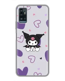 Чехол для ZTE Blade A71 с картинкой «Kuromi и лавандовые сердца» Чехол для ZTE Blade A71 с картинкой «Kuromi и лавандовые сердца»