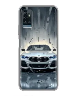 Чохол для ZTE Blade A71 з картинкою «BMW у світлі фар»