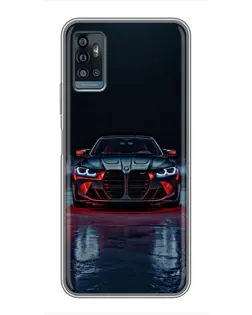 Чохол для ZTE Blade A71 з картинкою «BMW на мокрій дорозі»