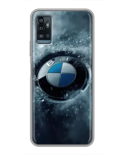 Чехол для ZTE Blade A71 с картинкой «Логотип BMW — лед» Чехол для ZTE Blade A71 с картинкой «Логотип BMW — лед»