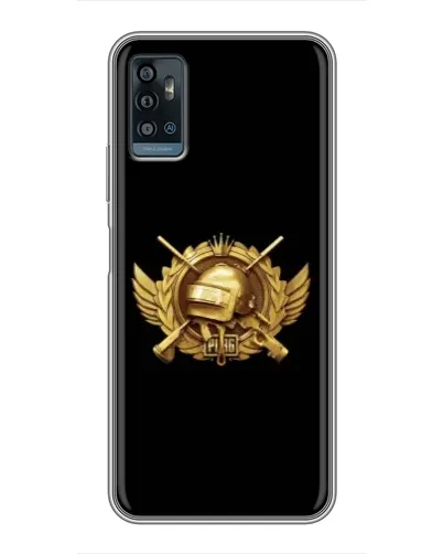 Чохол для ZTE Blade A71 з картинкою «PUBG — помаранчевий градієнт»