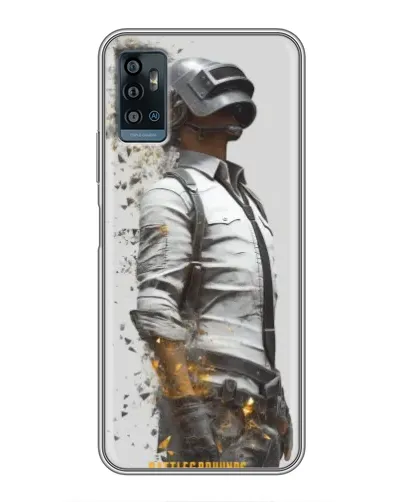 Чохол для ZTE Blade A71 з картинкою «PUBG — боєць у пилу»